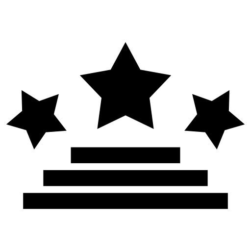 Winner podium representing achievement